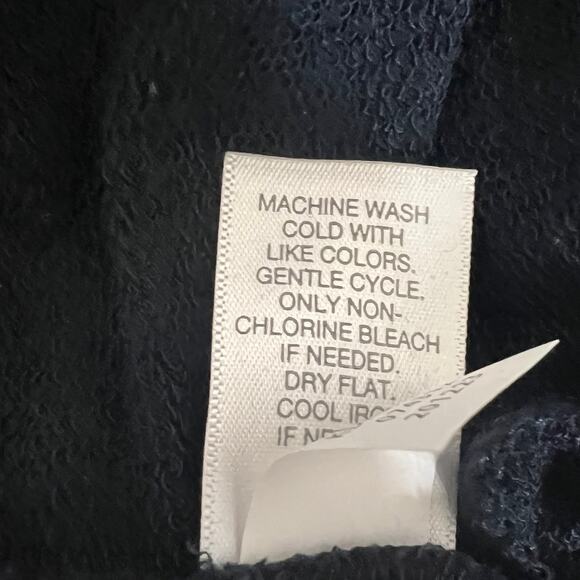 Pure Jill Womens Maxi Dress Petite L Navy French Terry Turtleneck Long Sleeve - Picture 6 of 7